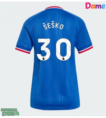 Manchester United Benjamin Sesko #30 Replika Udebanetrøje Dame 2026-27 Kortærmet